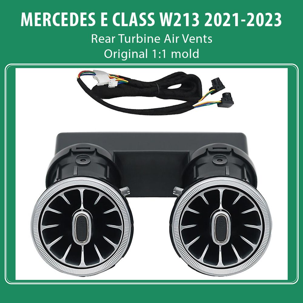 DIQ AMBIENT 8176 IB - REAR AIRVENTS for MERCEDES E (W213) (Digital iQ Rear Turbine Air Vent Ambient Light Kit MERCEDES E (W213) mod. 2020-2023)