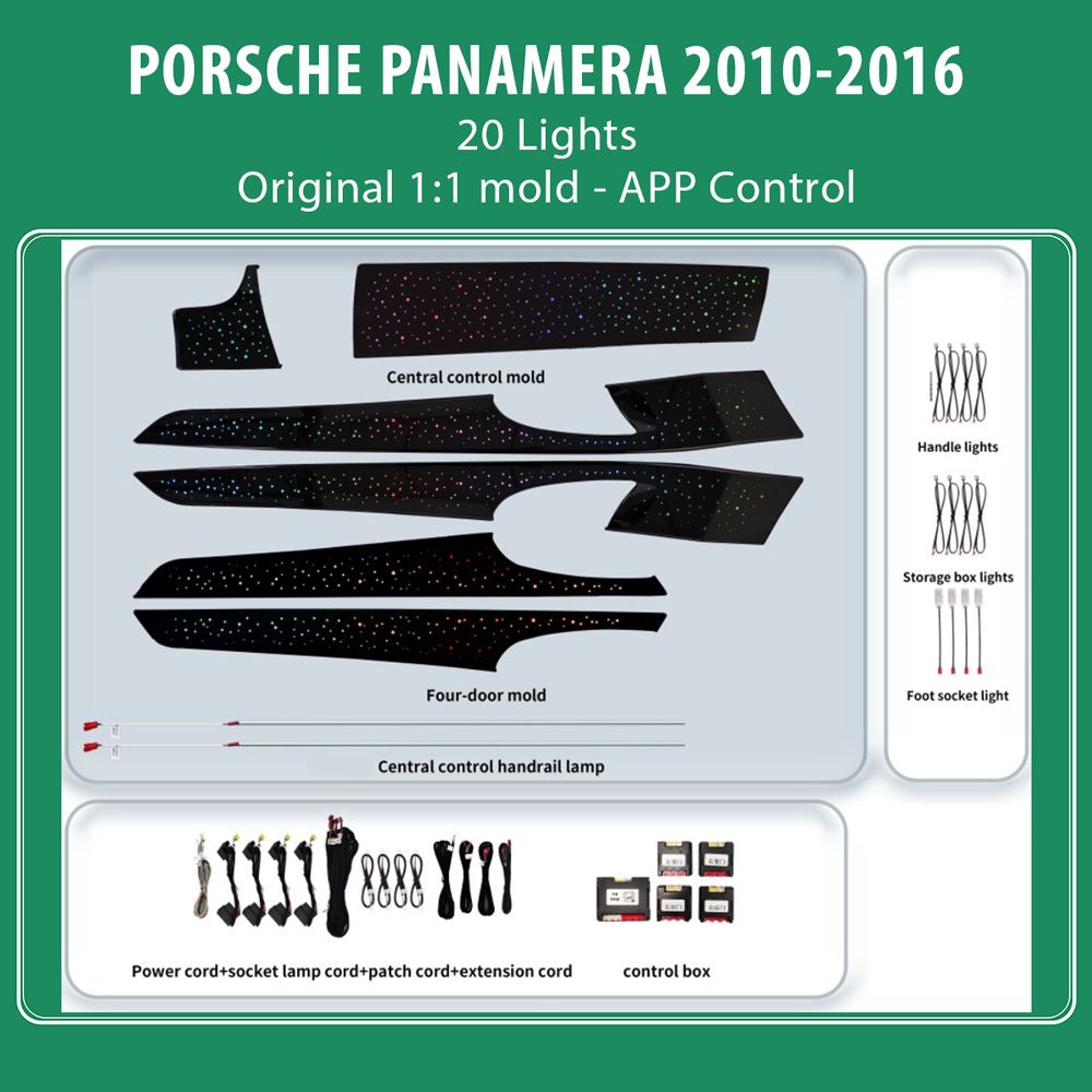 DIQ AMBIENT PORSCHE BSJ01X (Digital iQ Ambient Light for Porsche Panamera mod. 2010-2016 with 20 Lights