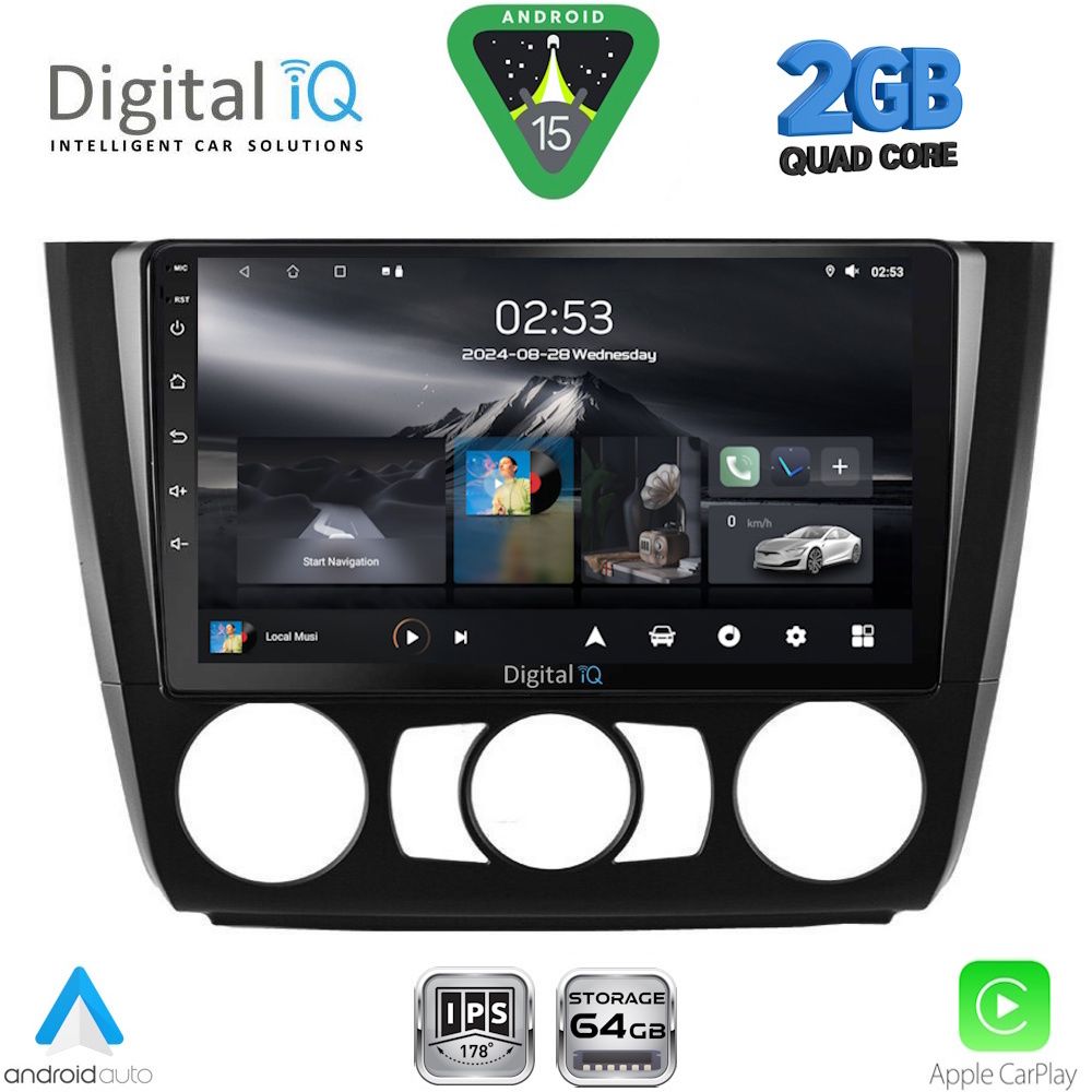 DIGITAL IQ RSD 1040_CPA A/C (9inc) MULTIMEDIA TABLET for BMW S.1 E81-82-87-88 mod. 2004-2013