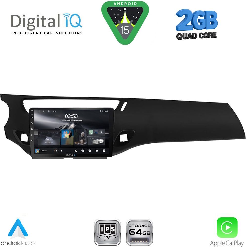 DIGITAL IQ RSD 1092BL_CPA (9inc) MULTIMEDIA TABLET for CITROEN C3 - DS3 mod. 2009-2016 (BLACK)
