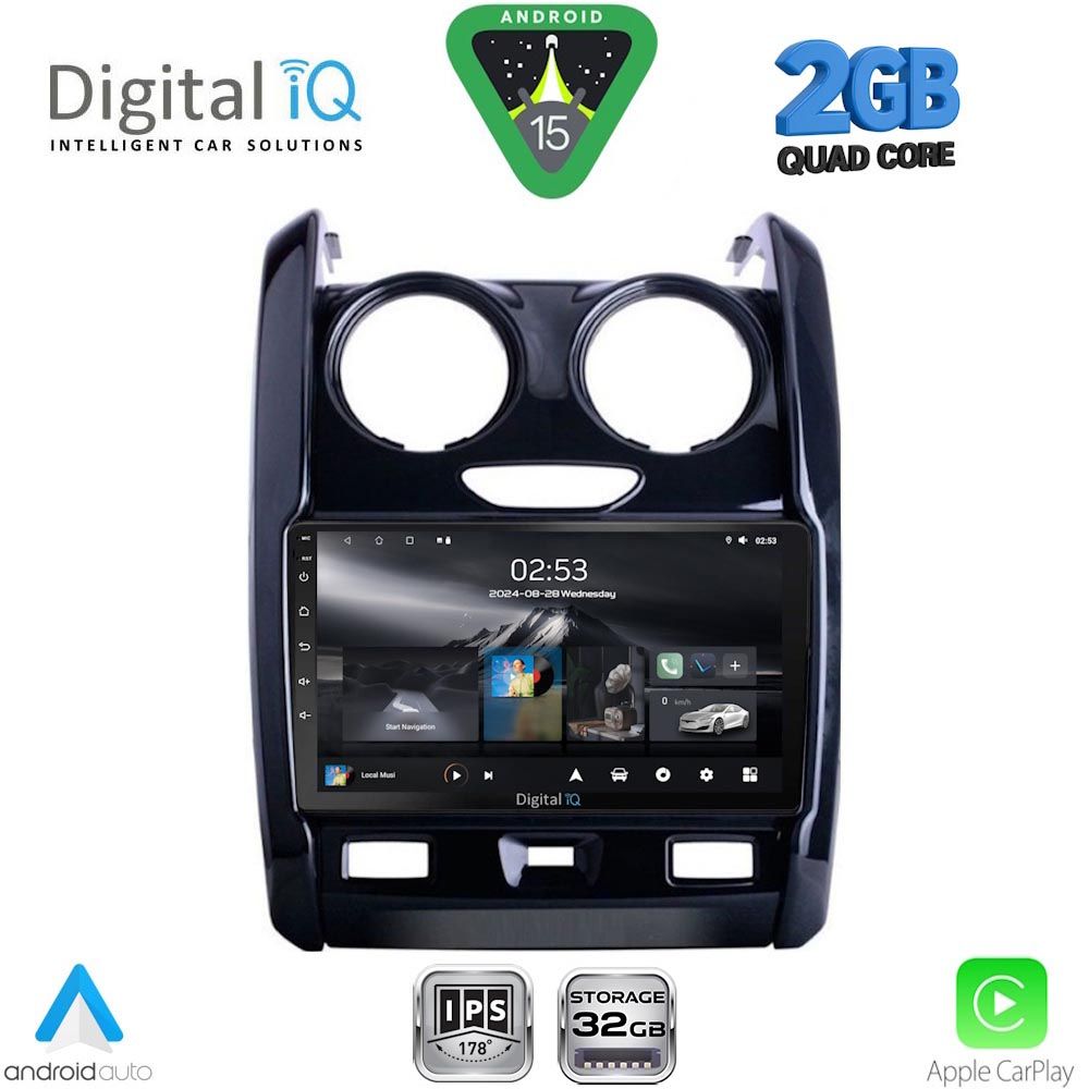 DIGITAL IQ RSD 1103_CPA (9inc) MULTIMEDIA TABLET for DACIA DUSTER mod. 2012-2019 DIGITAL IQ RSD 1103_CPA (9inc) MULTIMEDIA TABLET for DACIA DUSTER mod. 2012-2019