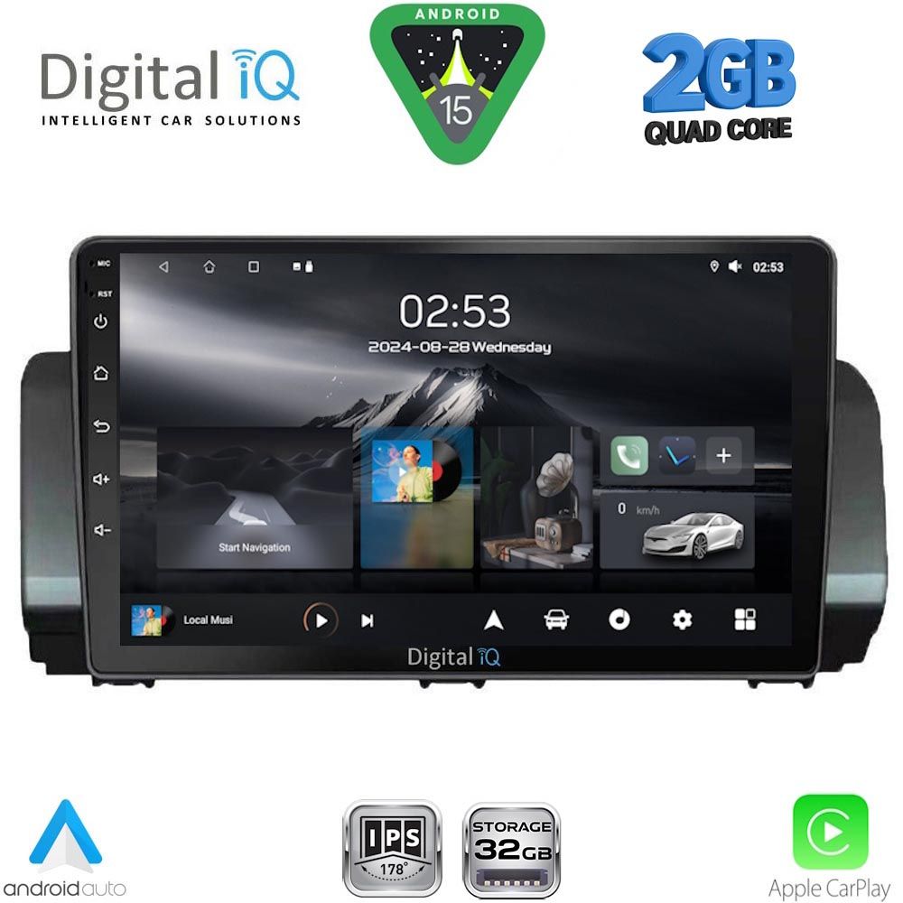 DIGITAL IQ RSD 1109_CPA (9inc) MULTIMEDIA TABLET for DACIA LOGAN - SANDERO - JOGGER mod. 2020-2026 DIGITAL IQ RSD 1109_CPA (9inc) MULTIMEDIA TABLET for DACIA LOGAN - SANDERO - JOGGER mod. 2020-2026