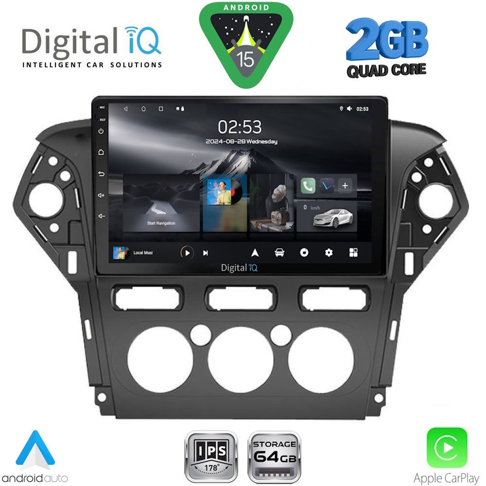 DIGITAL IQ RSD 1163_CPA A/C (10inc) MULTIMEDIA TABLET for FORD MONDEO mod. 2011-2013