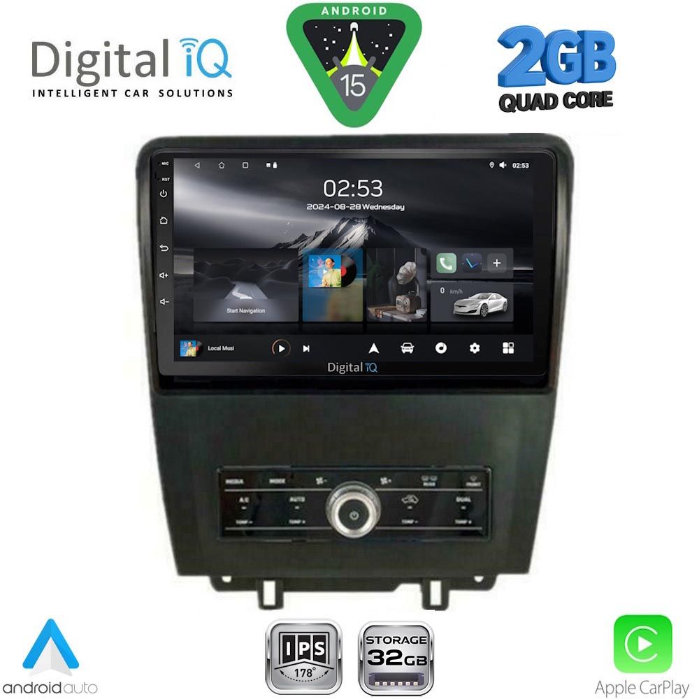 DIGITAL IQ RSD 1165_CPA (9inc) MULTIMEDIA TABLET for FORD MUSTANG mod. 2010-2015 DIGITAL IQ RSD 1165_CPA (9inc) MULTIMEDIA TABLET for FORD MUSTANG mod. 2010-2015