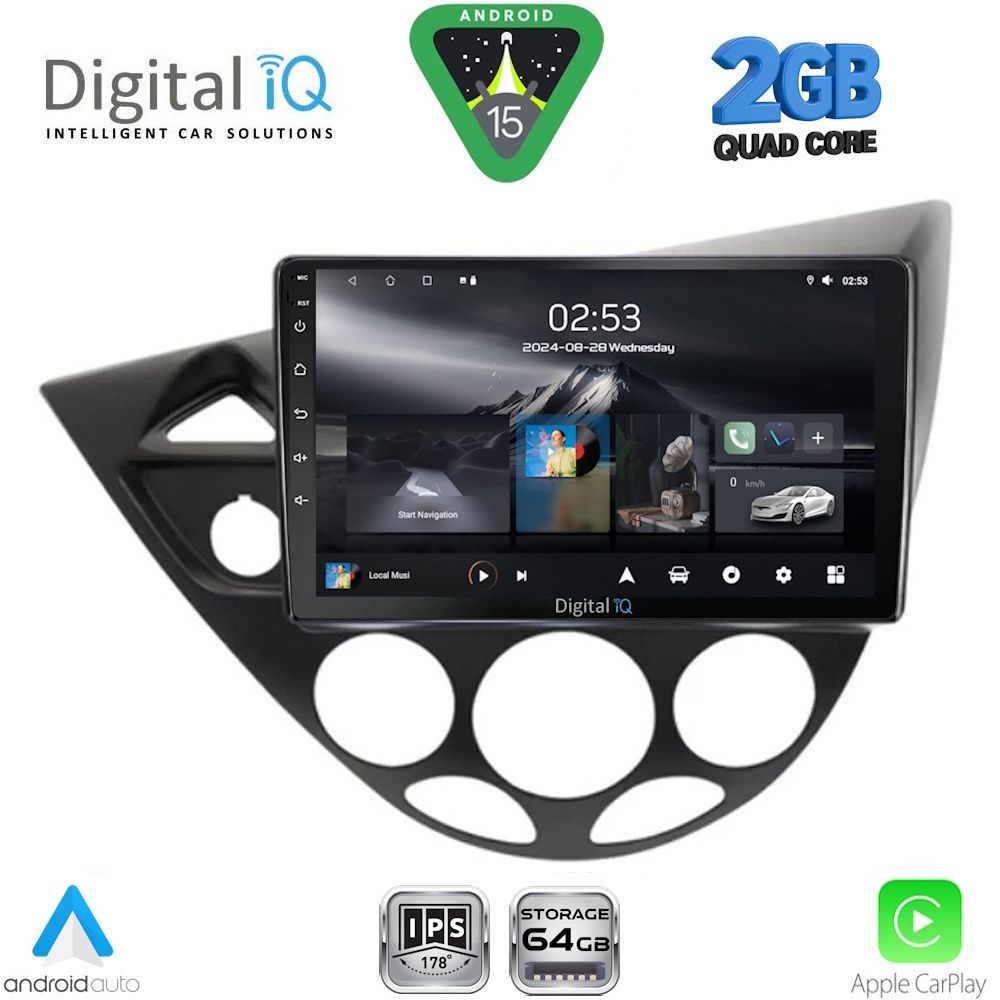 DIGITAL IQ RSD 1169_CPA (9inc) MULTIMEDIA TABLET for FORD FOCUS mod. 1998-2004