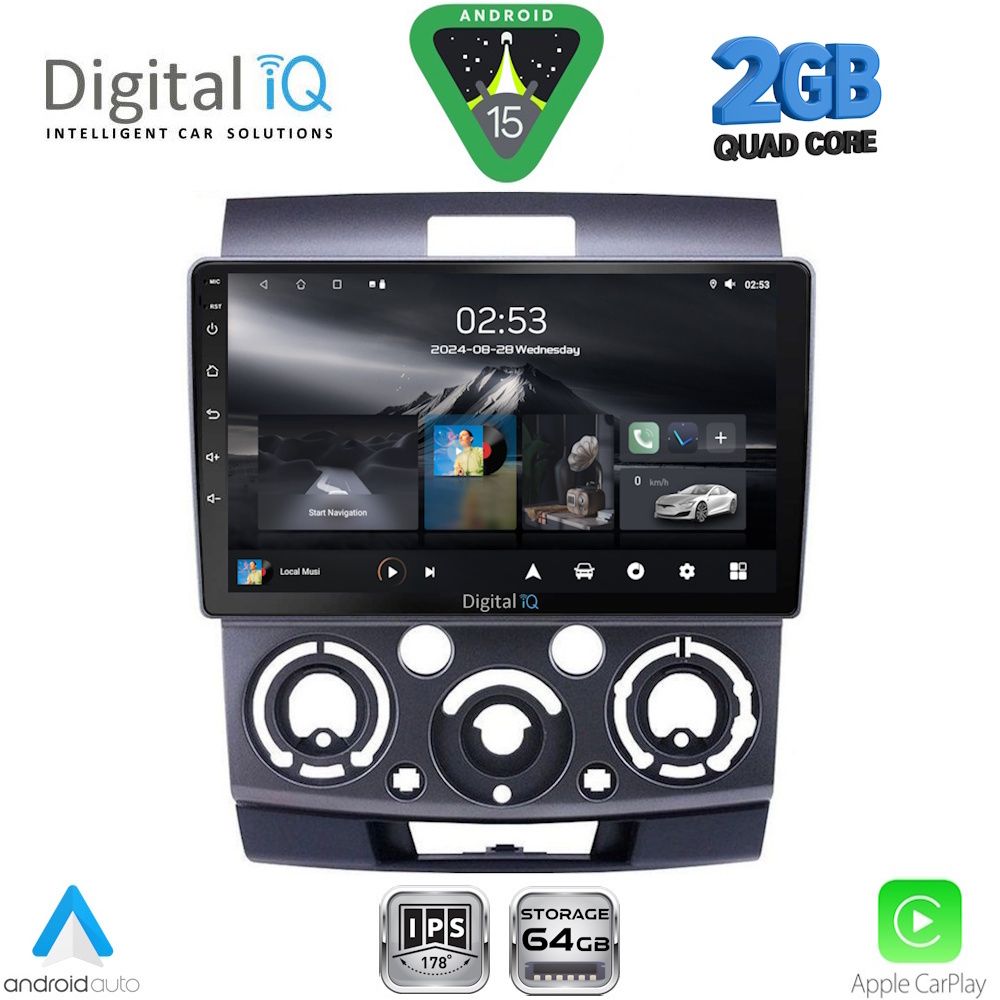 DIGITAL IQ RSD 1170_CPA (9inc) MULTIMEDIA TABLET for FORD RANGER | MAZDA BT50 mod. 2006-2011
