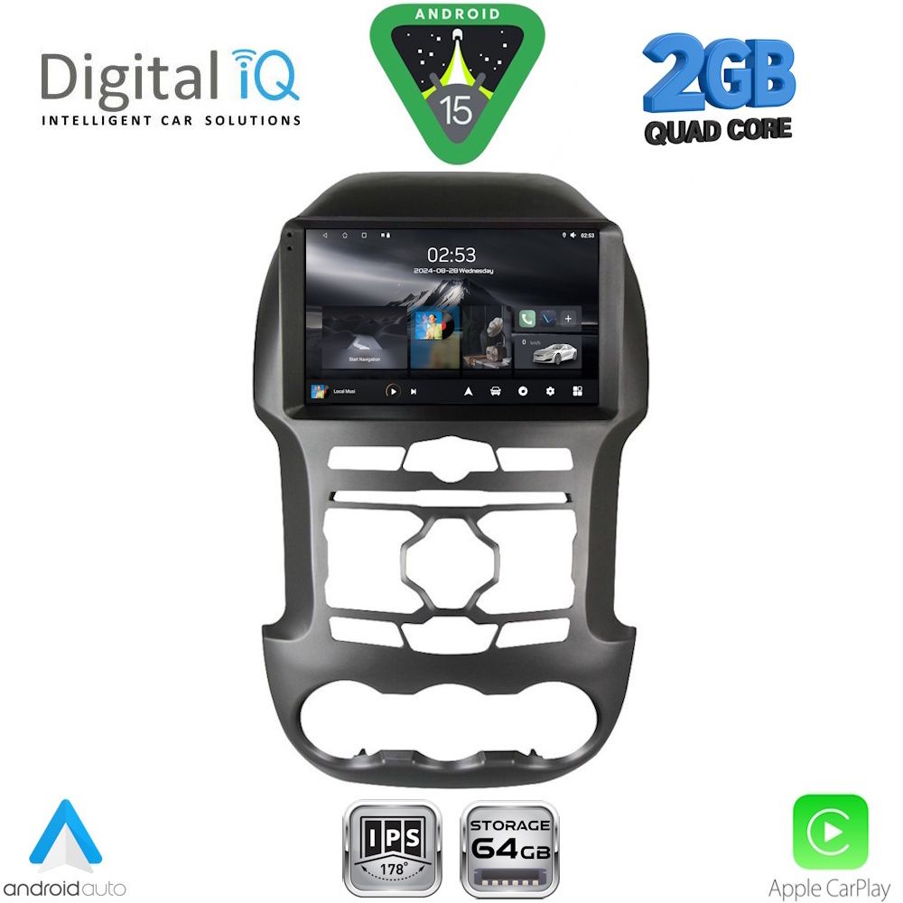 DIGITAL IQ RSD 1171S_CPA (9inc) MULTIMEDIA TABLET for FORD RANGER mod. 2011-2015
