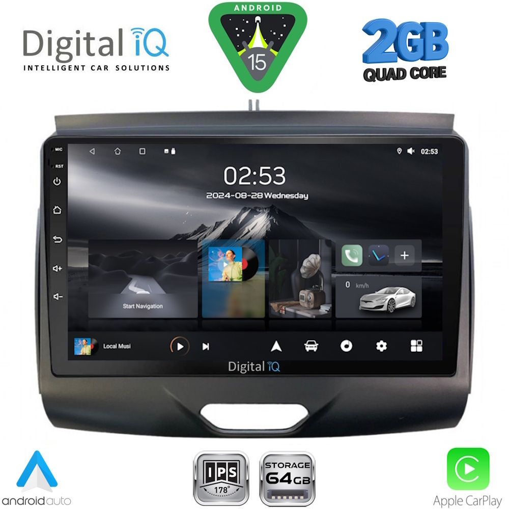 DIGITAL IQ RSD 1172B_CPA (9inc) MULTIMEDIA TABLET for FORD RANGER mod. 2015-2018