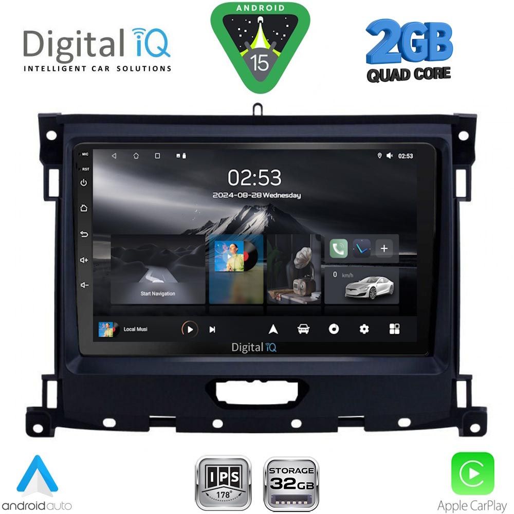 DIGITAL IQ RSD 1173_CPA (9inc) MULTIMEDIA TABLET for FORD RANGER mod. 2018-2023 DIGITAL IQ RSD 1173_CPA (9inc) MULTIMEDIA TABLET for FORD RANGER mod. 2018-2023