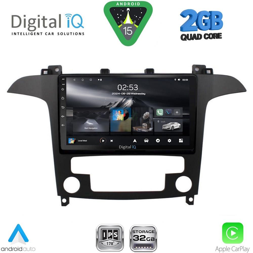 DIGITAL IQ RSD 1175_CPA CLIMA (9inc) MULTIMEDIA TABLET for FORD SMAX mod. 2006-2014 DIGITAL IQ RSD 1175_CPA CLIMA (9inc) MULTIMEDIA TABLET for FORD SMAX mod. 2006-2014