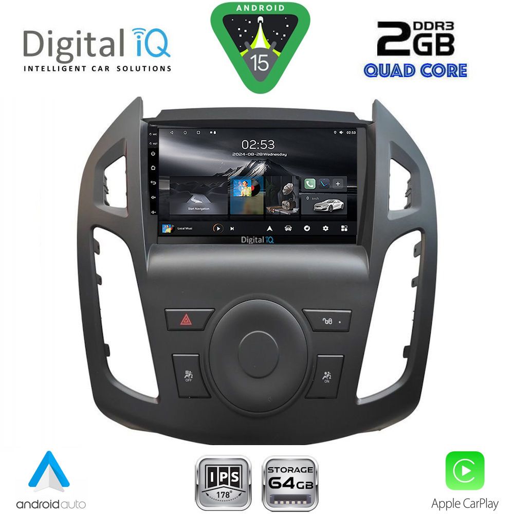 DIGITAL IQ RSD 1176_CPA (9inc) MULTIMEDIA TABLET for FORD TRANSIT CONNECT mod. 2013-2018