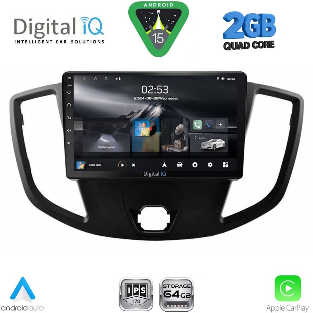 DIGITAL IQ RSD 1179_CPA (9inc) MULTIMEDIA TABLET for FORD TRANSIT mod. 2014-2020