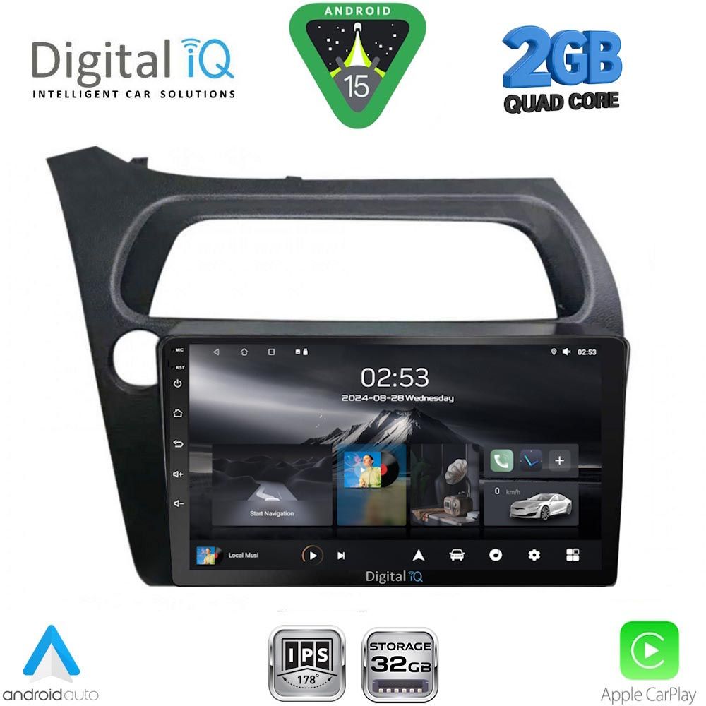 DIGITAL IQ RSD 1189_CPA (9inc) MULTIMEDIA TABLET for HONDA CIVIC 3D-5D mod. 2006-2012 DIGITAL IQ RSD 1189_CPA (9inc) MULTIMEDIA TABLET for HONDA CIVIC 3D-5D mod. 2006-2012