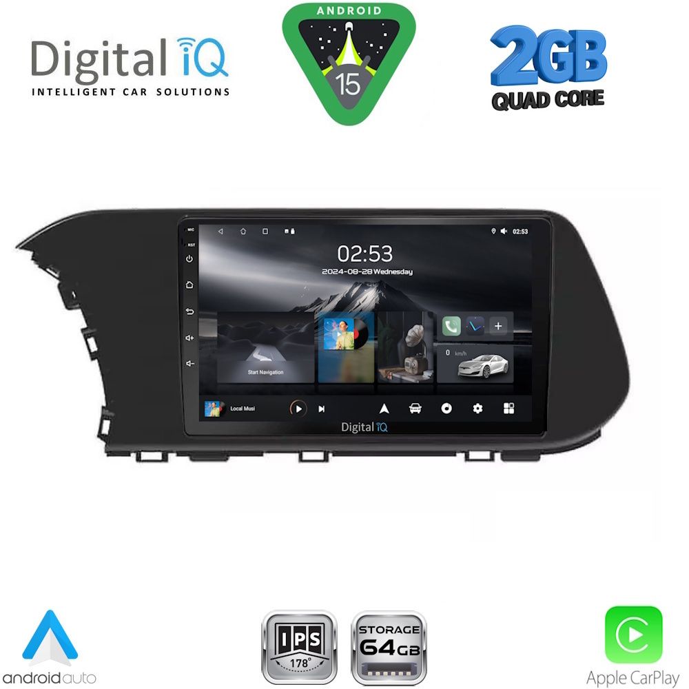 DIGITAL IQ RSD 1220_CPA (10inc) MULTIMEDIA TABLET for HYUNDAI i20 - BAYON mod. 2020-2026