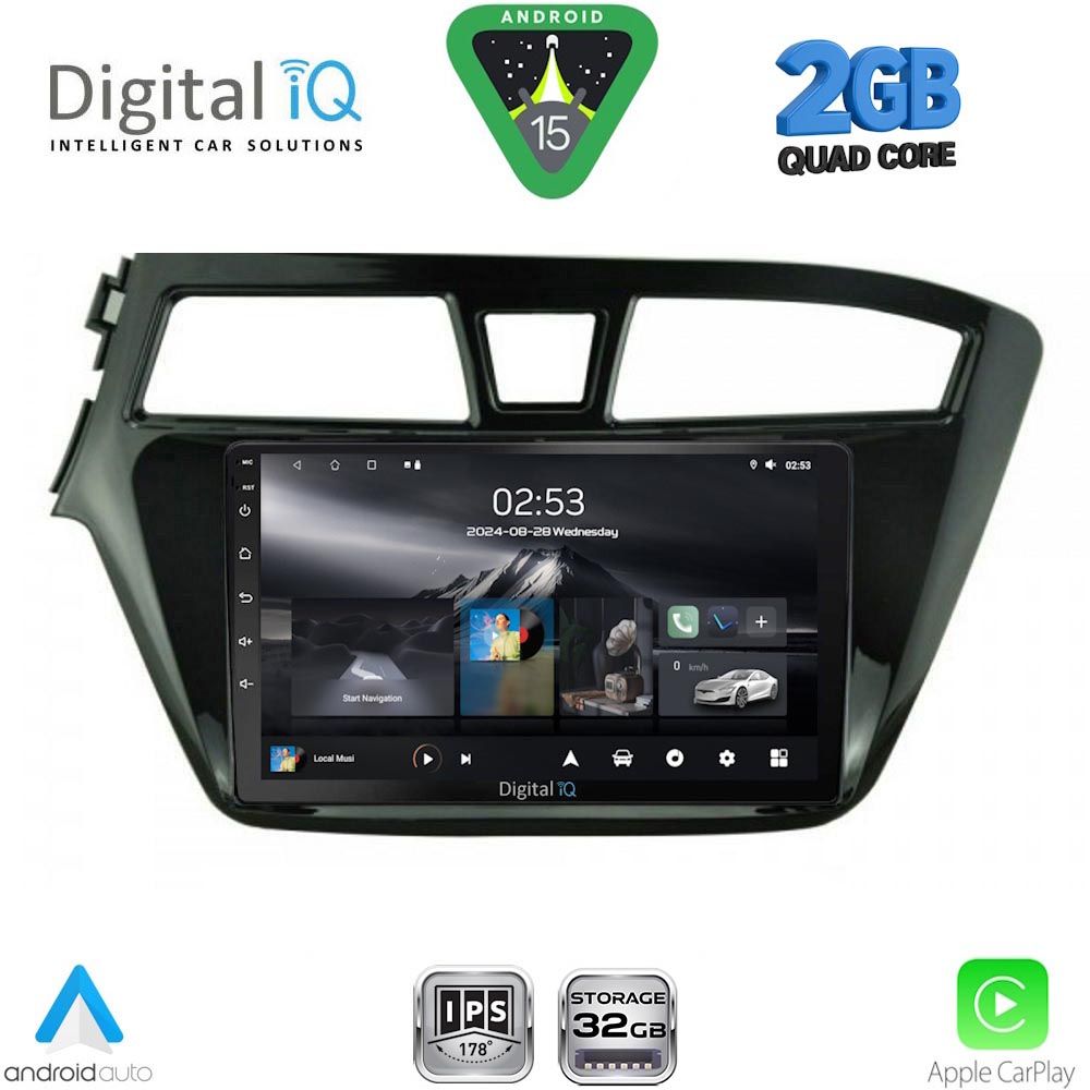 DIGITAL IQ RSD 1229_CPA (9inc) MULTIMEDIA TABLET for HYUNDAI i20 mod. 2014-2018 DIGITAL IQ RSD 1229_CPA (9inc) MULTIMEDIA TABLET for HYUNDAI i20 mod. 2014-2018