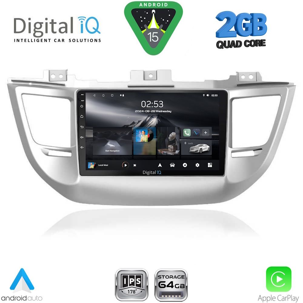 DIGITAL IQ RSD 1243_CPA (9inc) MULTIMEDIA TABLET for HYUNDAI TUCSON mod. 2015-2019