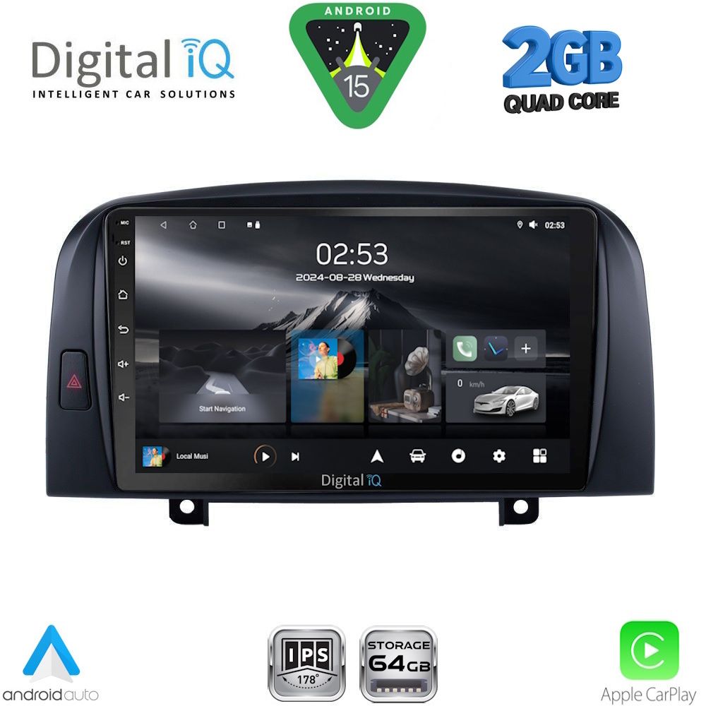 DIGITAL IQ RSD 1248_CPA (9inc) MULTIMEDIA TABLET for HYUNDAI SONATA mod. 2006-2009