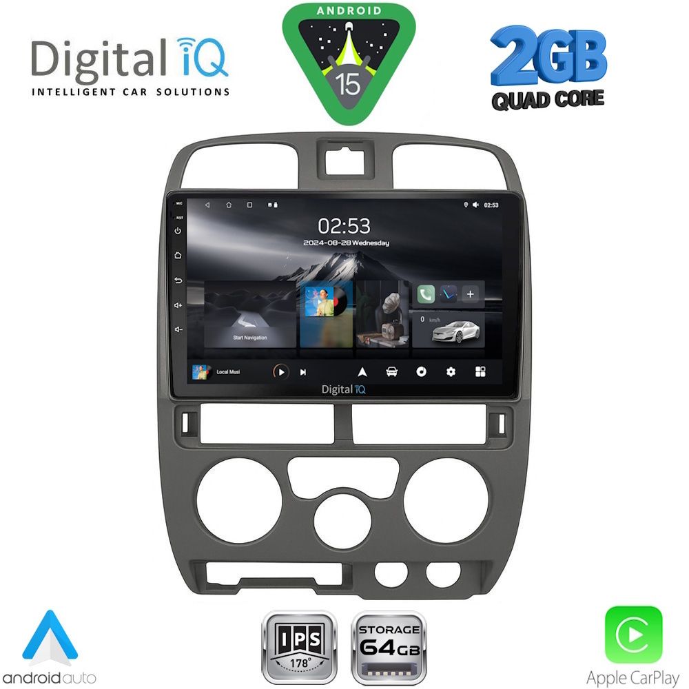DIGITAL IQ RSD 1253GR_CPA (9inc) MULTIMEDIA TABLET for ISUZU D-MAX mod. 2002-2008 (GREY)