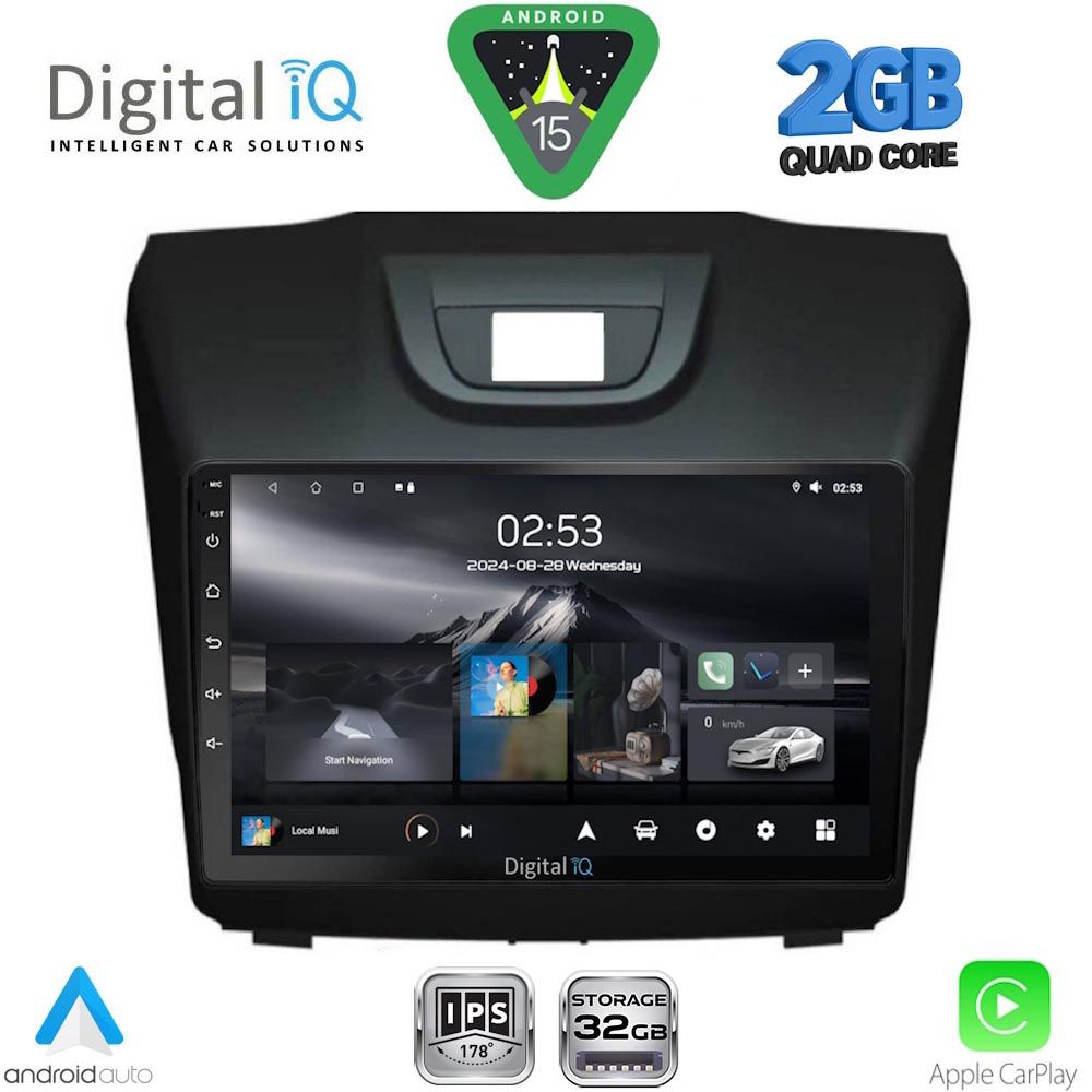DIGITAL IQ RSD 1255_CPA (9inc) MULTIMEDIA TABLET for ISUZU DMAX mod. 2012-2020 DIGITAL IQ RSD 1255_CPA (9inc) MULTIMEDIA TABLET for ISUZU DMAX mod. 2012-2020