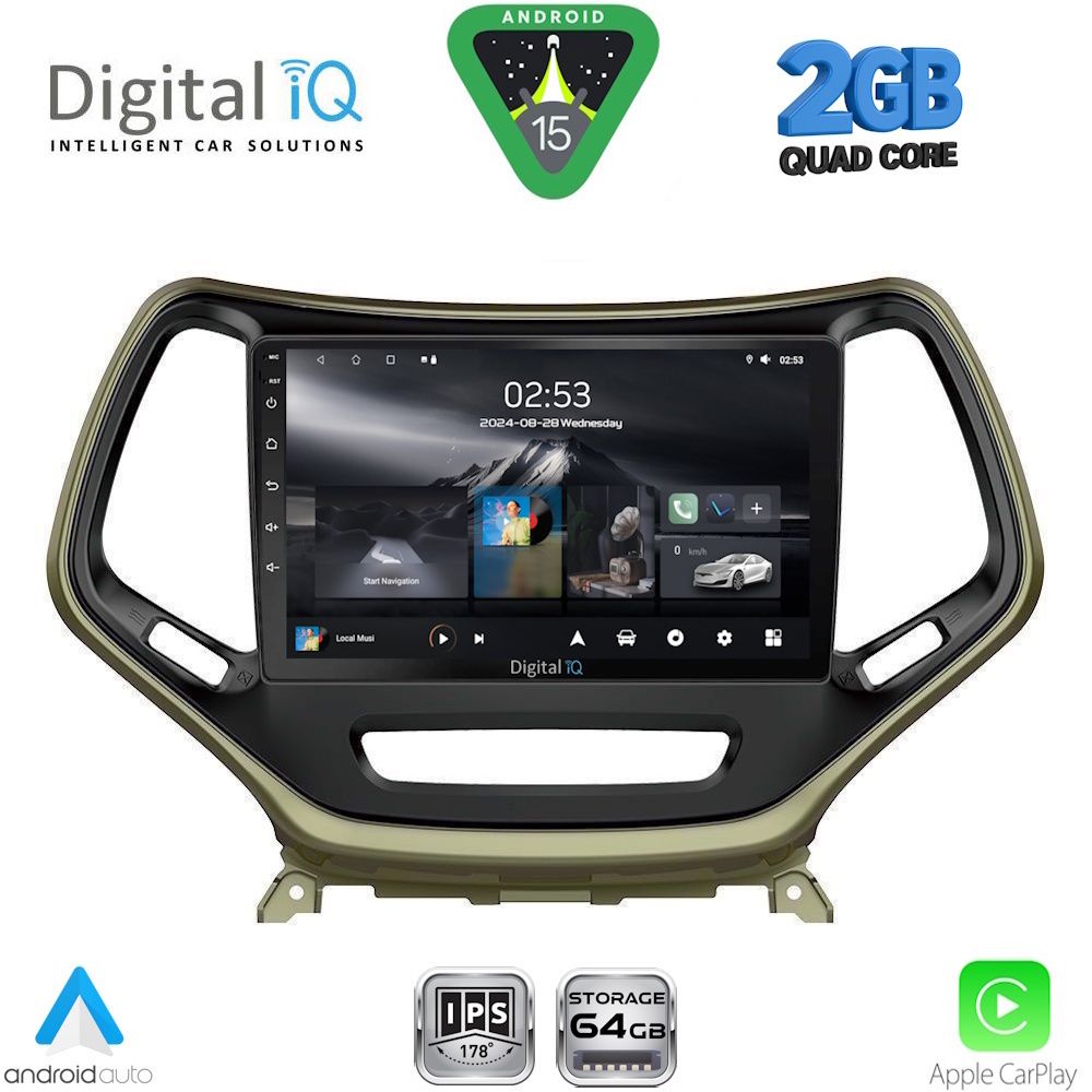 DIGITAL IQ RSD 1273_CPA (10inc) MULTIMEDIA TABLET for JEEP CHEROKEE mod. 2014-2026