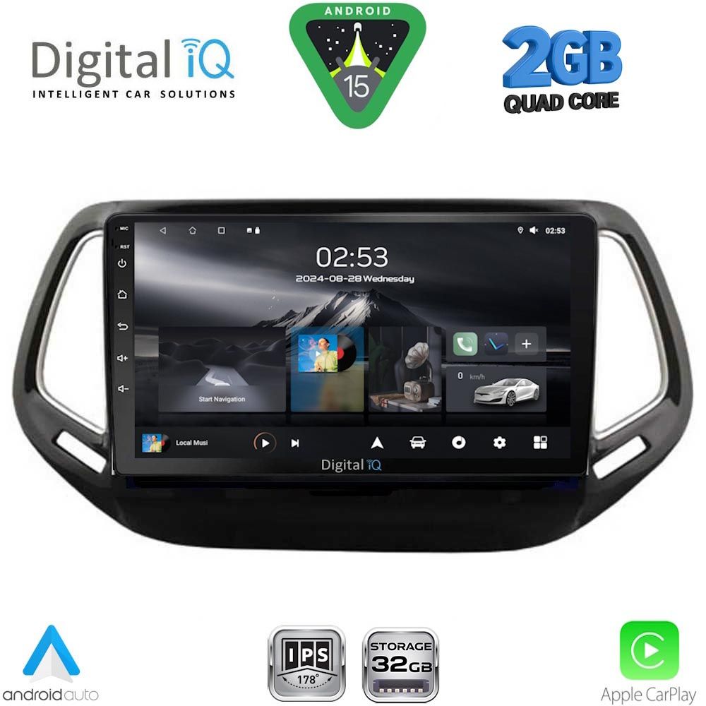DIGITAL IQ RSD 1278_CPA (10inc) MULTIMEDIA TABLET for JEEP COMPASS mod. 2016-2021 DIGITAL IQ RSD 1278_CPA (10inc) MULTIMEDIA TABLET for JEEP COMPASS mod. 2016-2021
