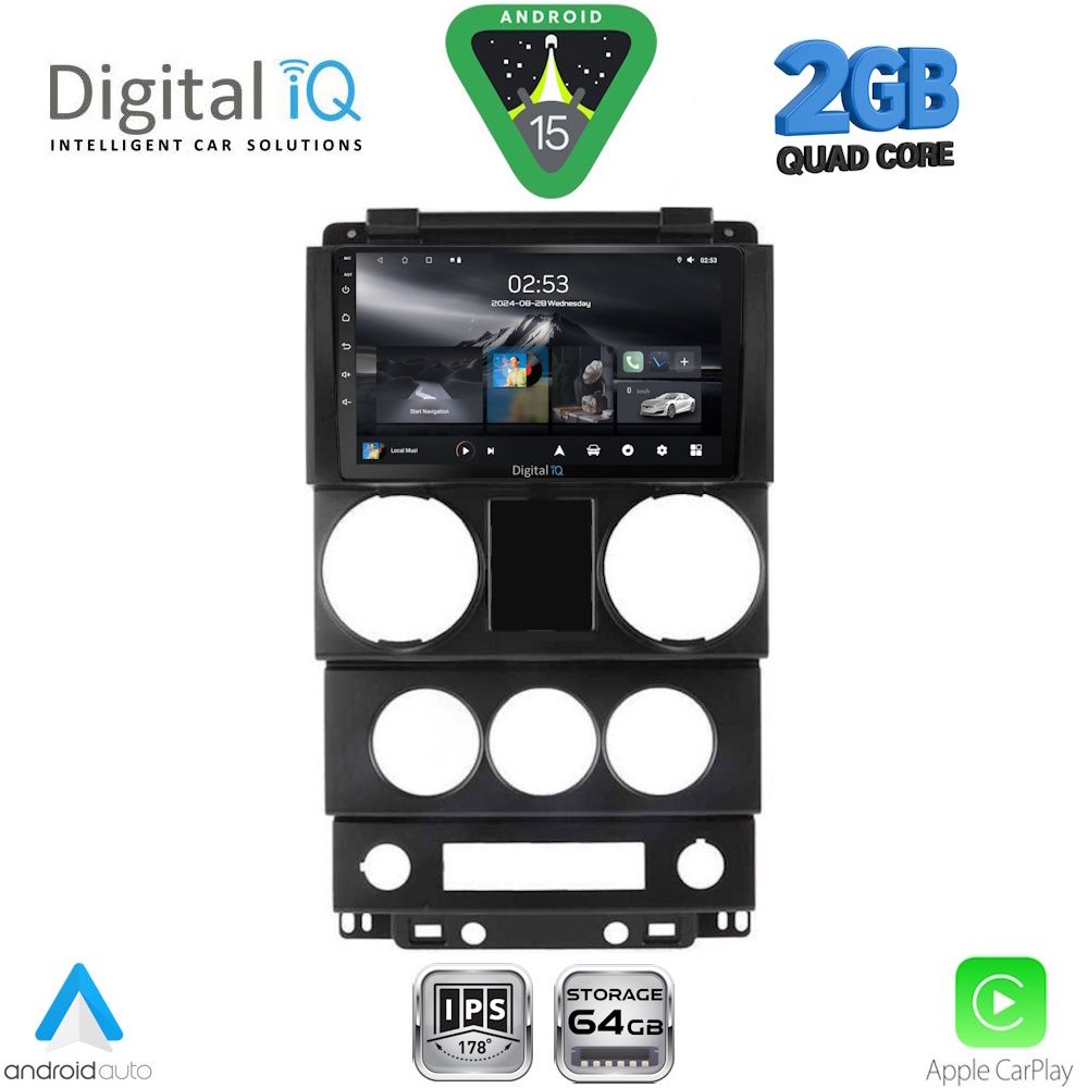 DIGITAL IQ RSD 1292_CPA (9inc) MULTIMEDIA TABLET for JEEP WRANGLER mod. 2006-2011