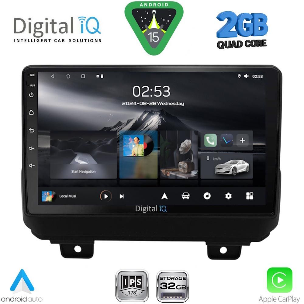 DIGITAL IQ RSD 1298_CPA (9inc) MULTIMEDIA TABLET for JEEP WRANGLER mod. 2018-2026 DIGITAL IQ RSD 1298_CPA (9inc) MULTIMEDIA TABLET for JEEP WRANGLER mod. 2018-2026