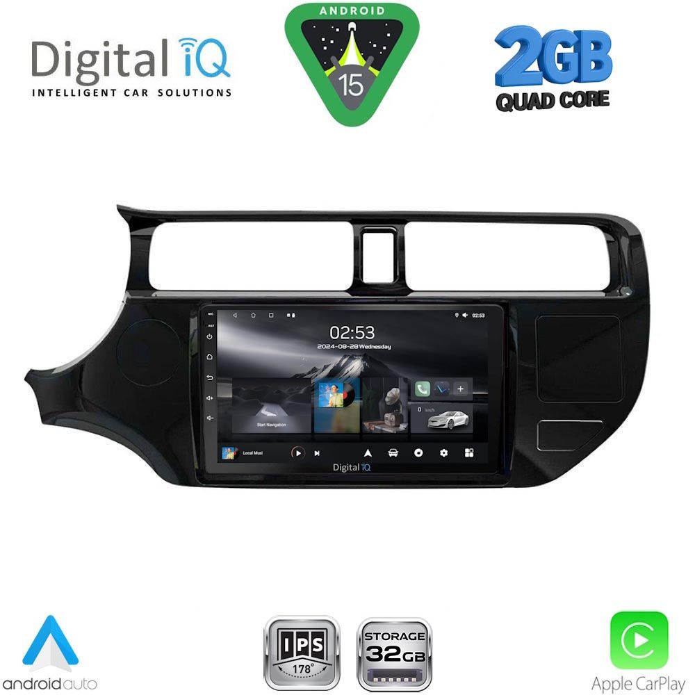 DIGITAL IQ RSD 1314_CPA (9inc) MULTIMEDIA TABLET for KIA RIO mod. 2012-2015 DIGITAL IQ RSD 1314_CPA (9inc) MULTIMEDIA TABLET for KIA RIO mod. 2012-2015