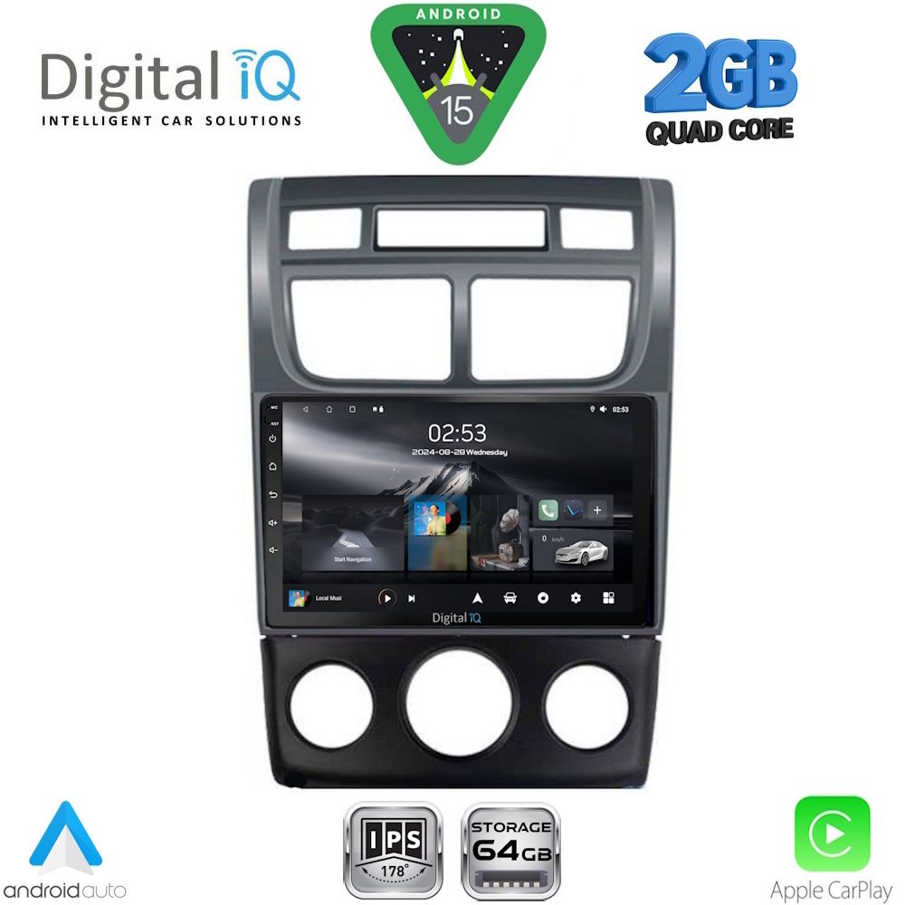 DIGITAL IQ RSD 1324_CPA (A/C) (9inc) MULTIMEDIA TABLET for KIA SPORTAGE mod. 2004-2010