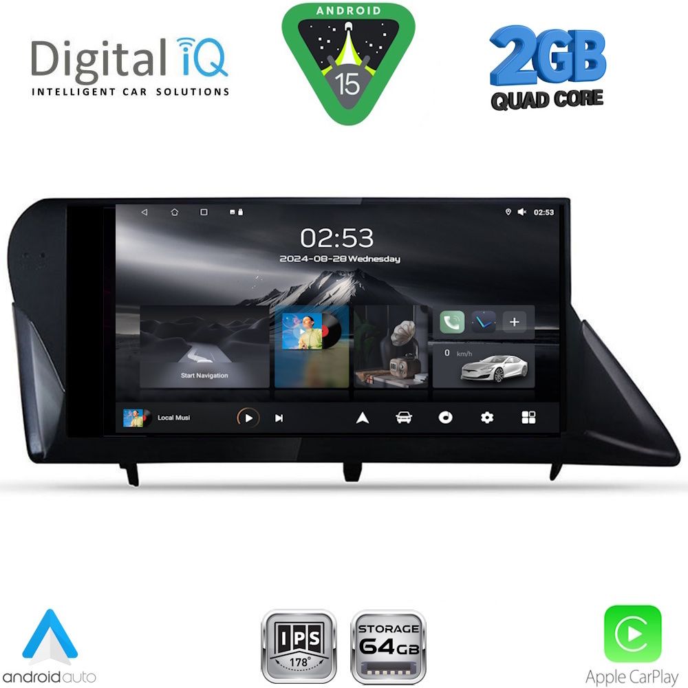 DIGITAL IQ RSD 1346_CPA (9inc) MULTIMEDIA TABLET for LEXUS RX mod. 2009-2014