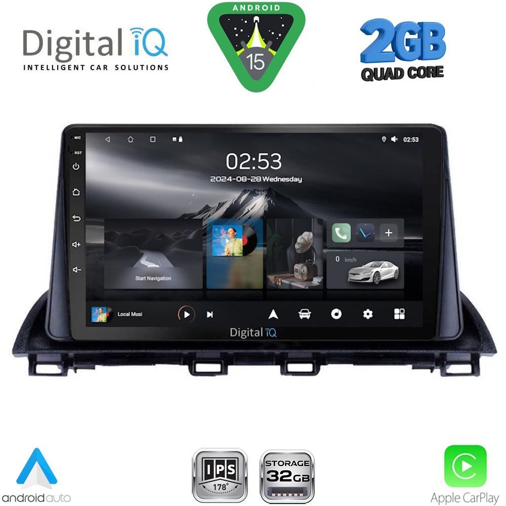 DIGITAL IQ RSD 1367_CPA (9inc) MULTIMEDIA TABLET for MAZDA 3 mod. 2014-2019 DIGITAL IQ RSD 1367_CPA (9inc) MULTIMEDIA TABLET for MAZDA 3 mod. 2014-2019