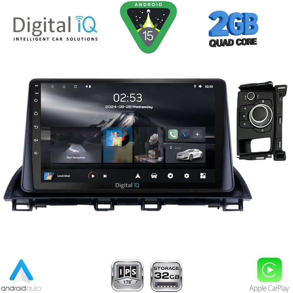 DIGITAL IQ RSD 1386_CPA (9inc) MULTIMEDIA TABLET for MAZDA CX4 mod. 2016-2025 DIGITAL IQ RSD 1386_CPA (9inc) MULTIMEDIA TABLET for MAZDA CX4 mod. 2016-2025