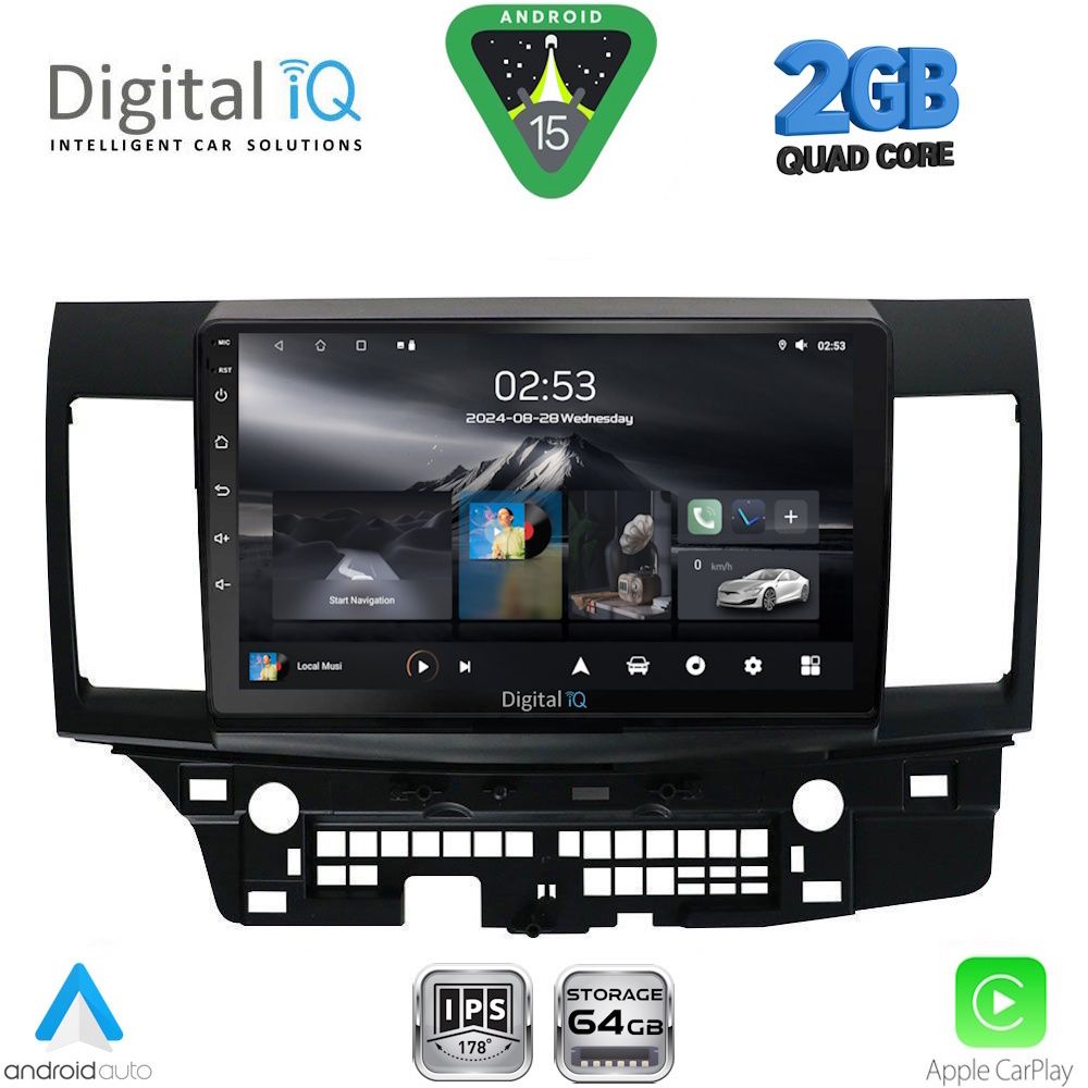 DIGITAL IQ RSD 1434_CPA (10inc) MULTIMEDIA TABLET for MITSUBISHI LANCER mod. 2008-2017