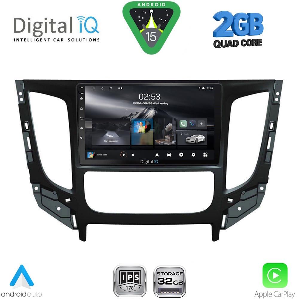 DIGITAL IQ RSD 1437_CPA CLIMA (9inc) MULTIMEDIA TABLET for MITSUBISHI L200 mod. 2015-2019 with CLIMA DIGITAL IQ RSD 1437_CPA CLIMA (9inc) MULTIMEDIA TABLET for MITSUBISHI L200 mod. 2015-2019 with CLIMA