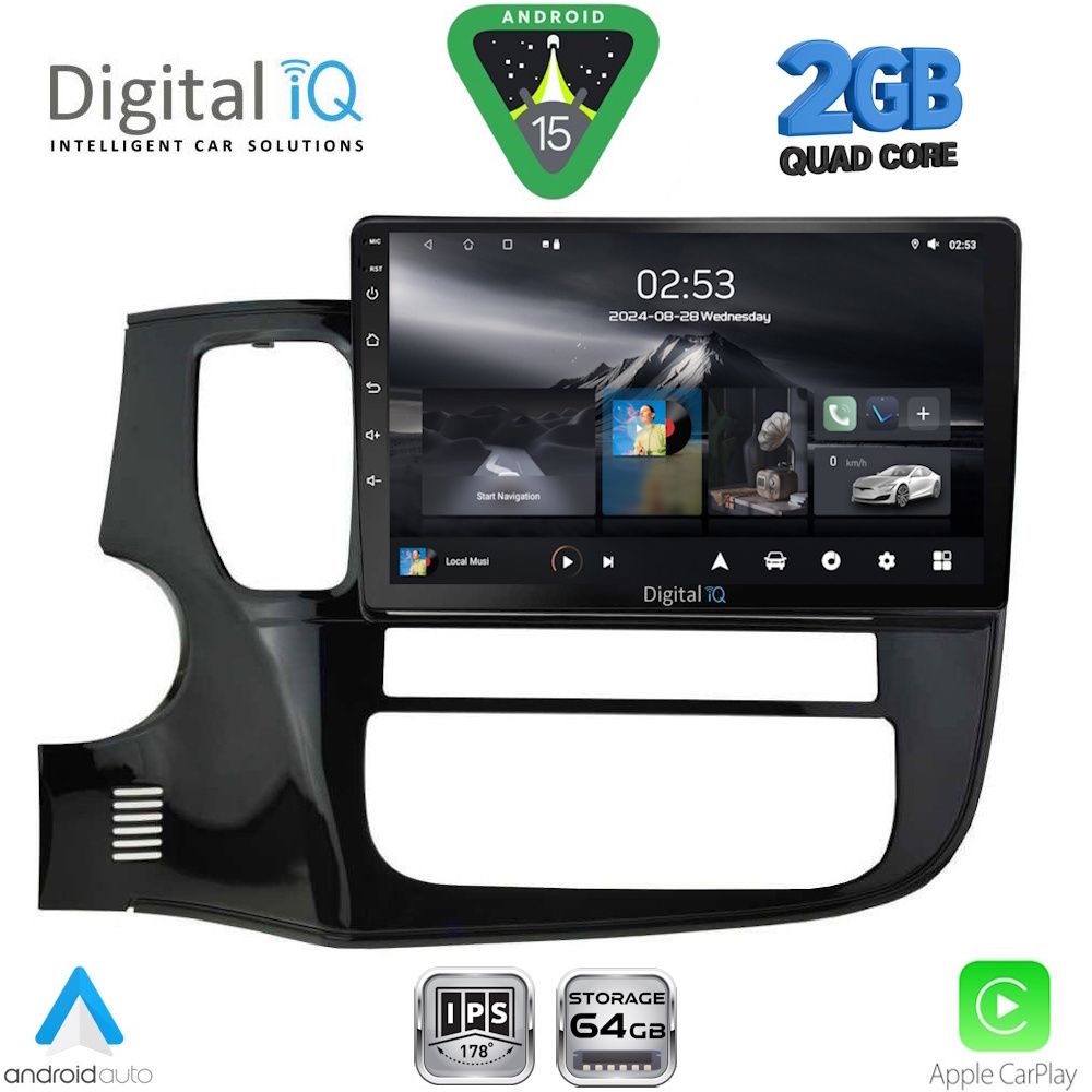 DIGITAL IQ RSD 1443_CPA (10inc) MULTIMEDIA TABLET for MITSUBISHI OUTLANDER mod. 2013-2020