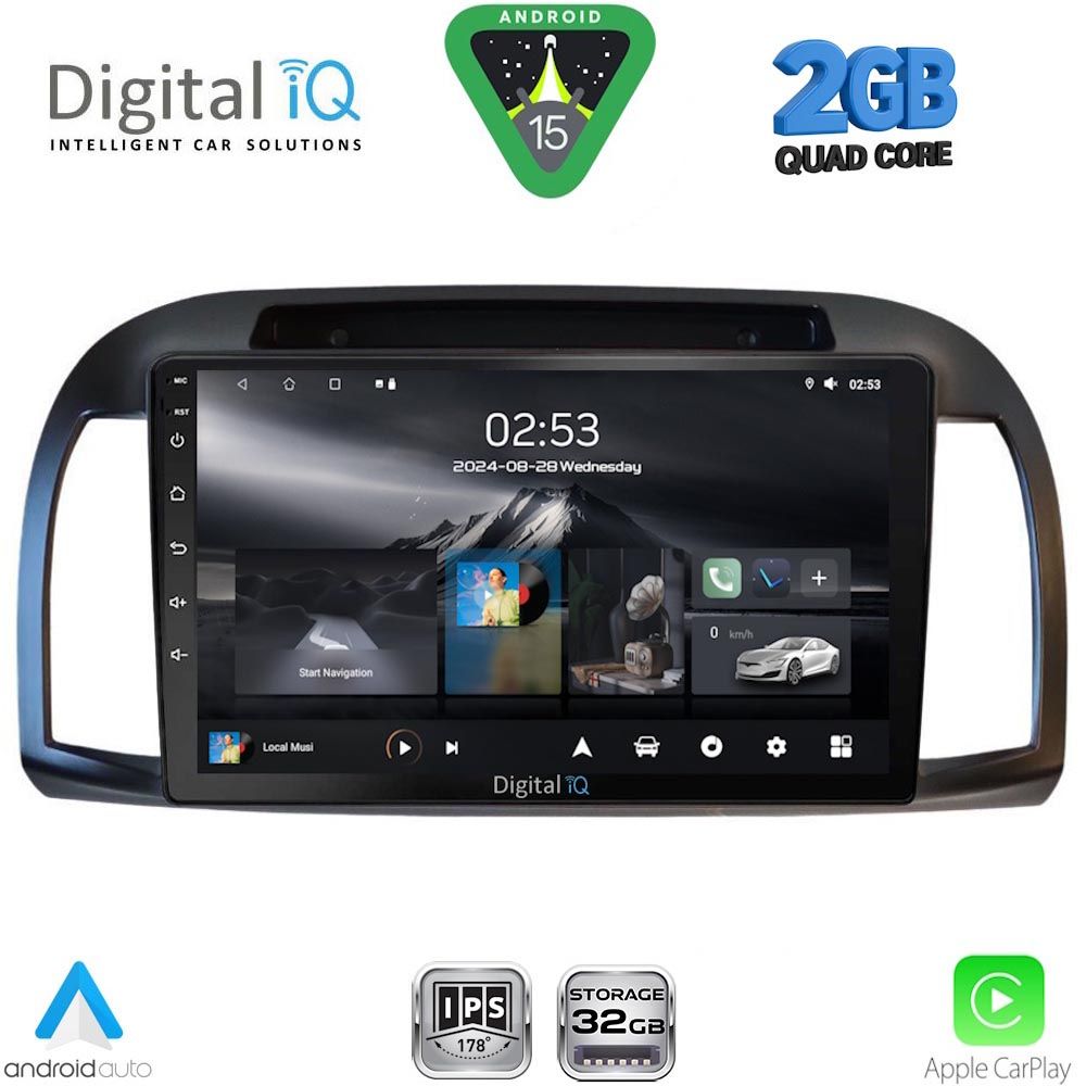 DIGITAL IQ RSD 1457BL_CPA (9inc) MULTIMEDIA TABLET for NISSAN MICRA K12 mod. 2002-2010 (BLACK) DIGITAL IQ RSD 1457BL_CPA (9inc) MULTIMEDIA TABLET for NISSAN MICRA K12 mod. 2002-2010 (BLACK)