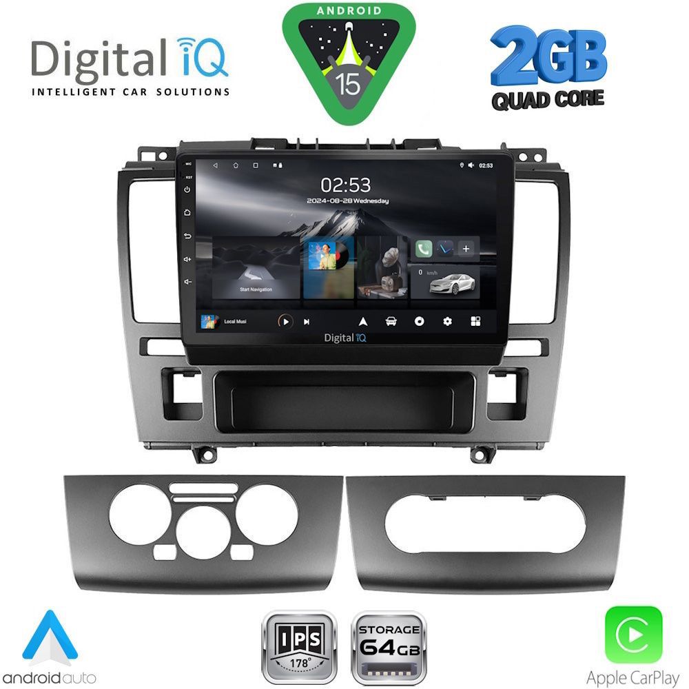 DIGITAL IQ RSD 1465_CPA (9inc) MULTIMEDIA TABLET for NISSAN TIDA mod. 2004-2013