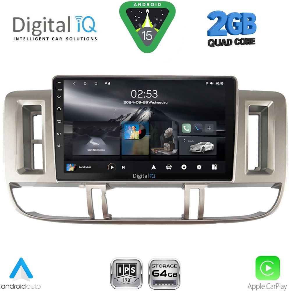 DIGITAL IQ RSD 1474_CPA (9inc) MULTIMEDIA TABLET for NISSAN XTRAIL mod. 2000-2004