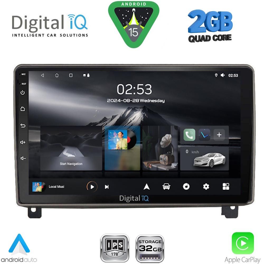 DIGITAL IQ RSD 1517_CPA (9inc) MULTIMEDIA TABLET for PEUGEOT 407 mod. 2004-2011 DIGITAL IQ RSD 1517_CPA (9inc) MULTIMEDIA TABLET for PEUGEOT 407 mod. 2004-2011