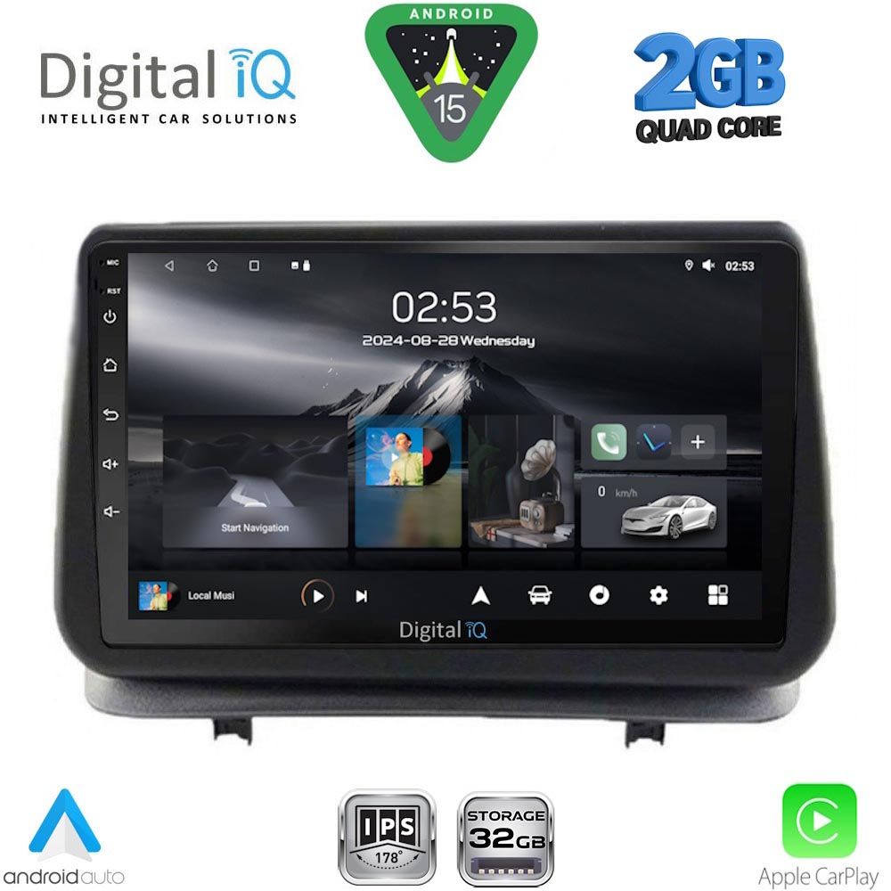 DIGITAL IQ RSD 1543_CPA (9inc) MULTIMEDIA TABLET for RENAULT CLIO mod. 2005-2011 DIGITAL IQ RSD 1543_CPA (9inc) MULTIMEDIA TABLET for RENAULT CLIO mod. 2005-2011
