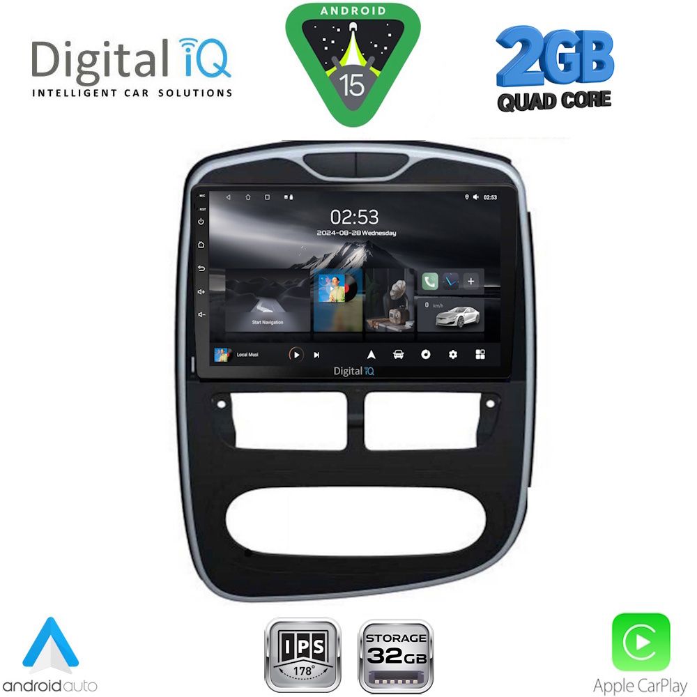 DIGITAL IQ RSD 1544_CPA (10inc) MULTIMEDIA TABLET for RENAULT CLIO mod. 2012-2015 DIGITAL IQ RSD 1544_CPA (10inc) MULTIMEDIA TABLET for RENAULT CLIO mod. 2012-2015