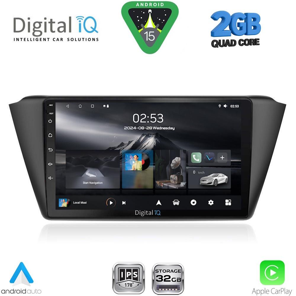DIGITAL IQ RSD 1582_CPA (9inc) MULTIMEDIA TABLET for SKODA FABIA mod. 2015-2022 DIGITAL IQ RSD 1582_CPA (9inc) MULTIMEDIA TABLET for SKODA FABIA mod. 2015-2022