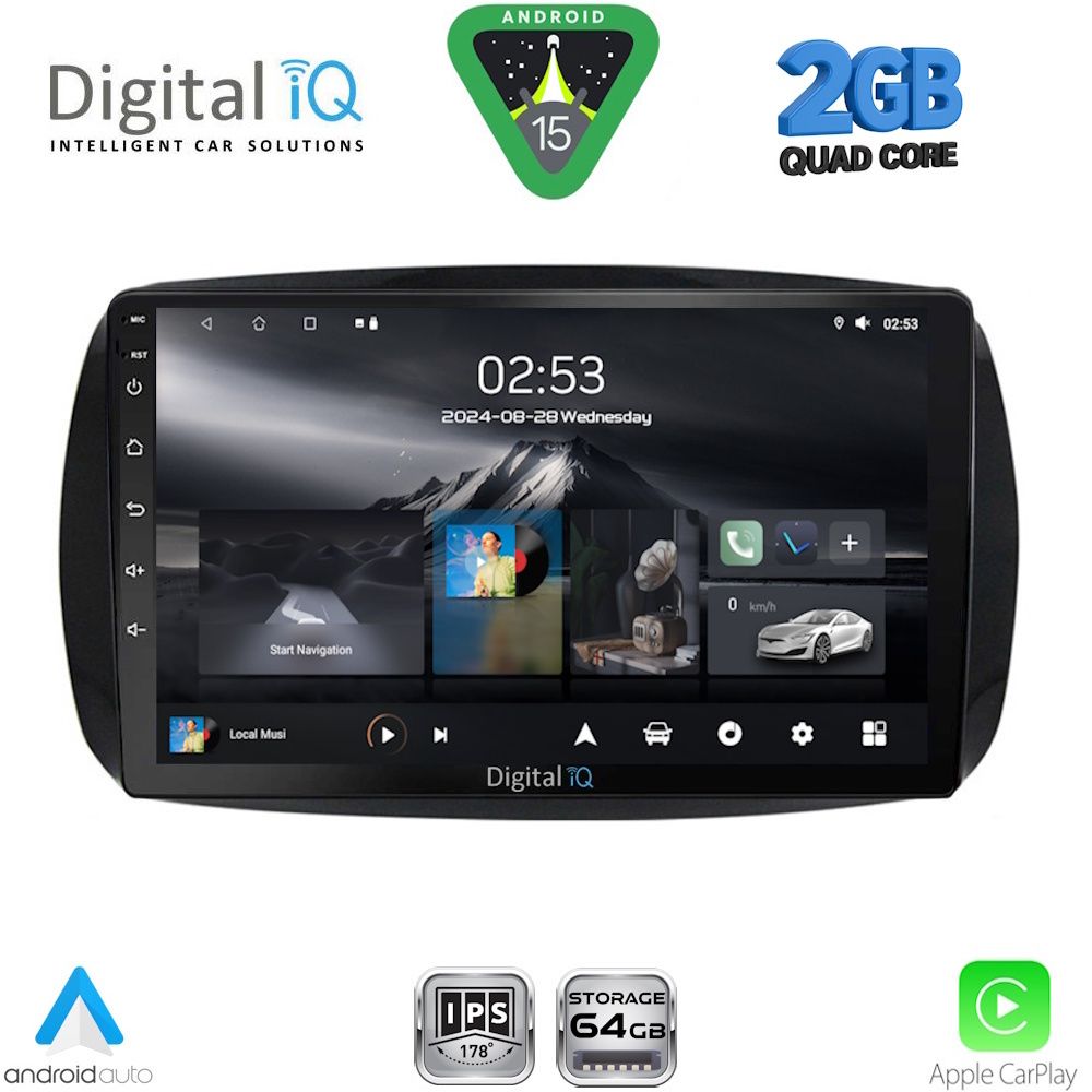 DIGITAL IQ RSD 1623_CPA (9inc) MULTIMEDIA TABLET for SMART (453) mod. 2016-2024