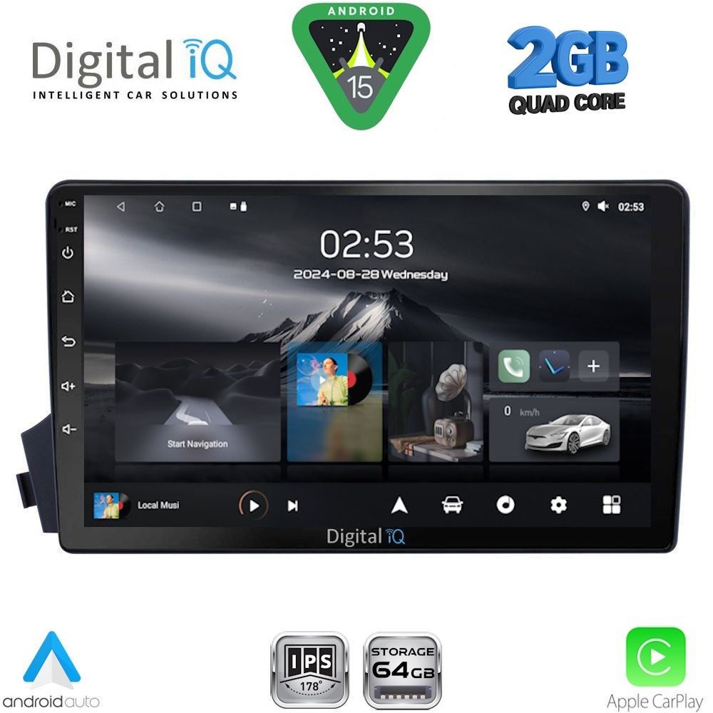 DIGITAL IQ RSD 1650_CPA (9inc) MULTIMEDIA TABLET for SSANGYONG ACTYON - KYRON mod. 2006-2015