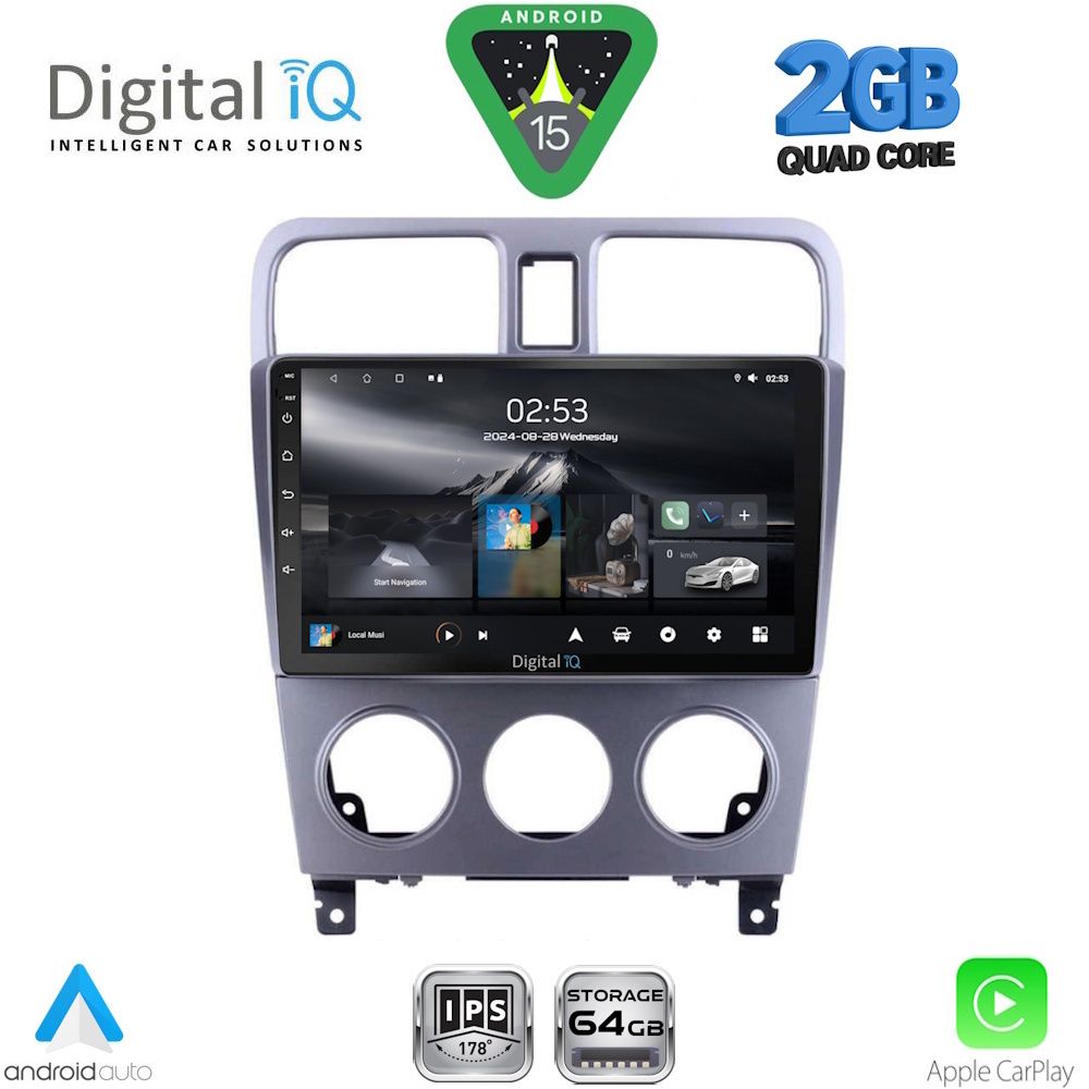 DIGITAL IQ RSD 1661_CPA (9inc) MULTIMEDIA TABLET for SUBARU FORESTER mod. 2002-2008