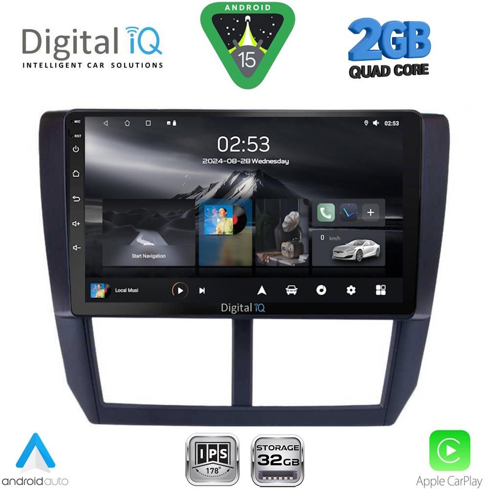 DIGITAL IQ RSD 1662_CPA (9inc) MULTIMEDIA TABLET for SUBARU FORESTER - IMPREZA - XV mod. 2008-2013 DIGITAL IQ RSD 1662_CPA (9inc) MULTIMEDIA TABLET for SUBARU FORESTER - IMPREZA - XV mod. 2008-2013