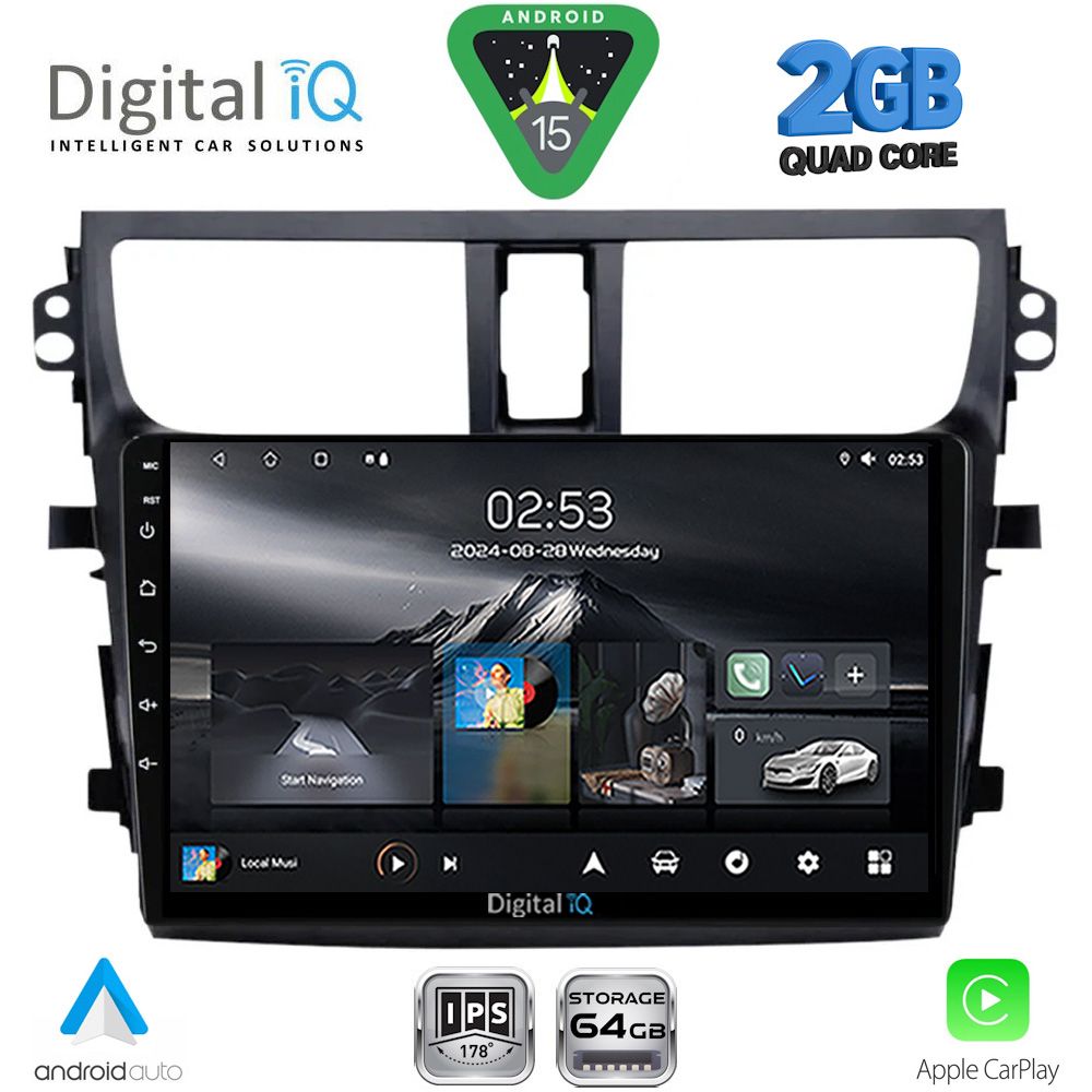 DIGITAL IQ RSD 1674_CPA (9inc) MULTIMEDIA TABLET for SUZUKI CELERIO mod. 2015-2021