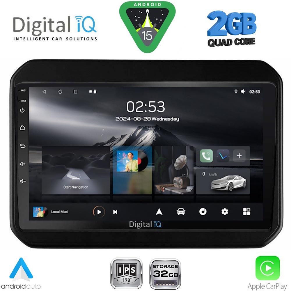 DIGITAL IQ RSD 1676_CPA (9inc) MULTIMEDIA TABLET for SUZUKI IGNIS mod. 2016-2026 DIGITAL IQ RSD 1676_CPA (9inc) MULTIMEDIA TABLET for SUZUKI IGNIS mod. 2016-2026