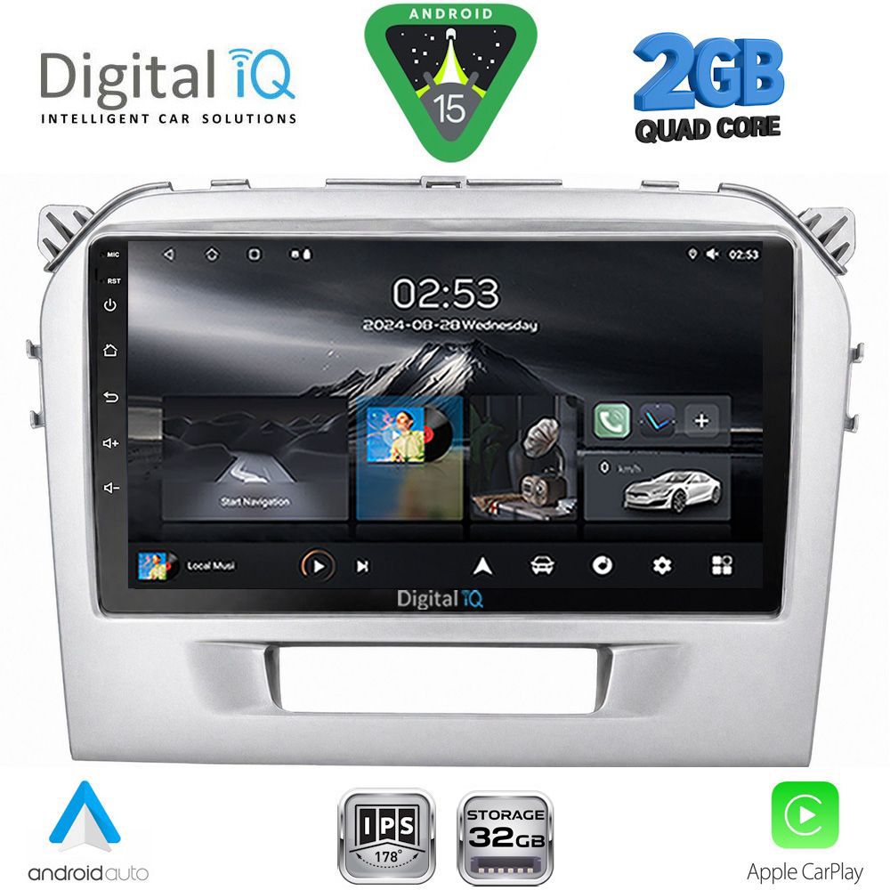DIGITAL IQ RSD 1697SL_CPA (9inc) MULTIMEDIA TABLET for SUZUKI VITARA mod. 2016-2025 (SILVER) DIGITAL IQ RSD 1697SL_CPA (9inc) MULTIMEDIA TABLET for SUZUKI VITARA mod. 2016-2025 (SILVER)