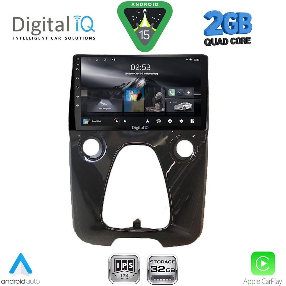 DIGITAL IQ RSD 1708_CPA A/C (10inc) MULTIMEDIA TABLET for CITROEN C1-PEUGEOT 108-TOYOTA AYGO mod. 2014-2022 DIGITAL IQ RSD 1708_CPA A/C (10inc) MULTIMEDIA TABLET for CITROEN C1-PEUGEOT 108-TOYOTA AYGO mod. 2014-2022